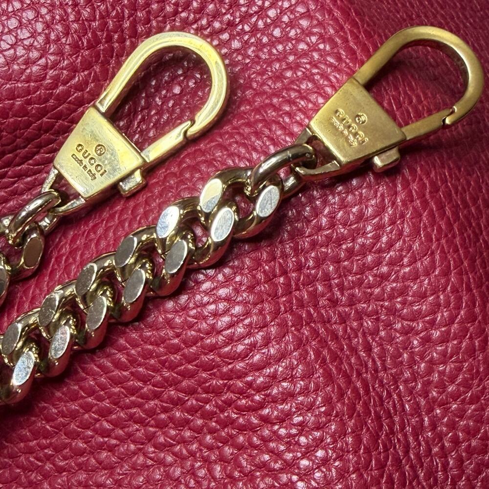 GUCCI Miss Bamboo Pebble Calfskin Bucket Bag - Picture 12 of 16